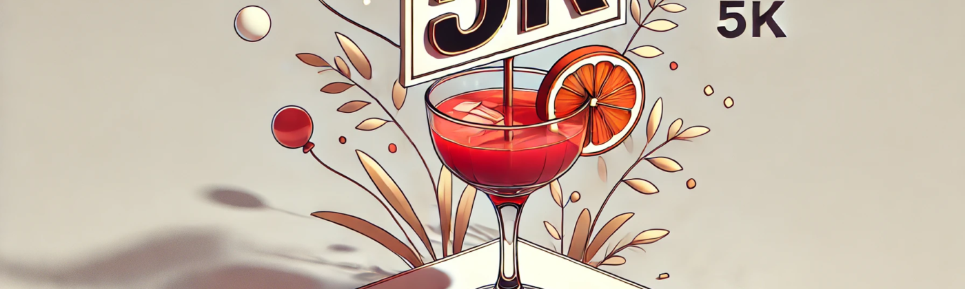 Raising a Glass to 5000 Followers on Instagram!